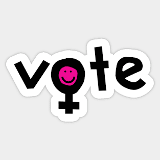 Vote for Womens Rights Female Gender Symbol Sticker